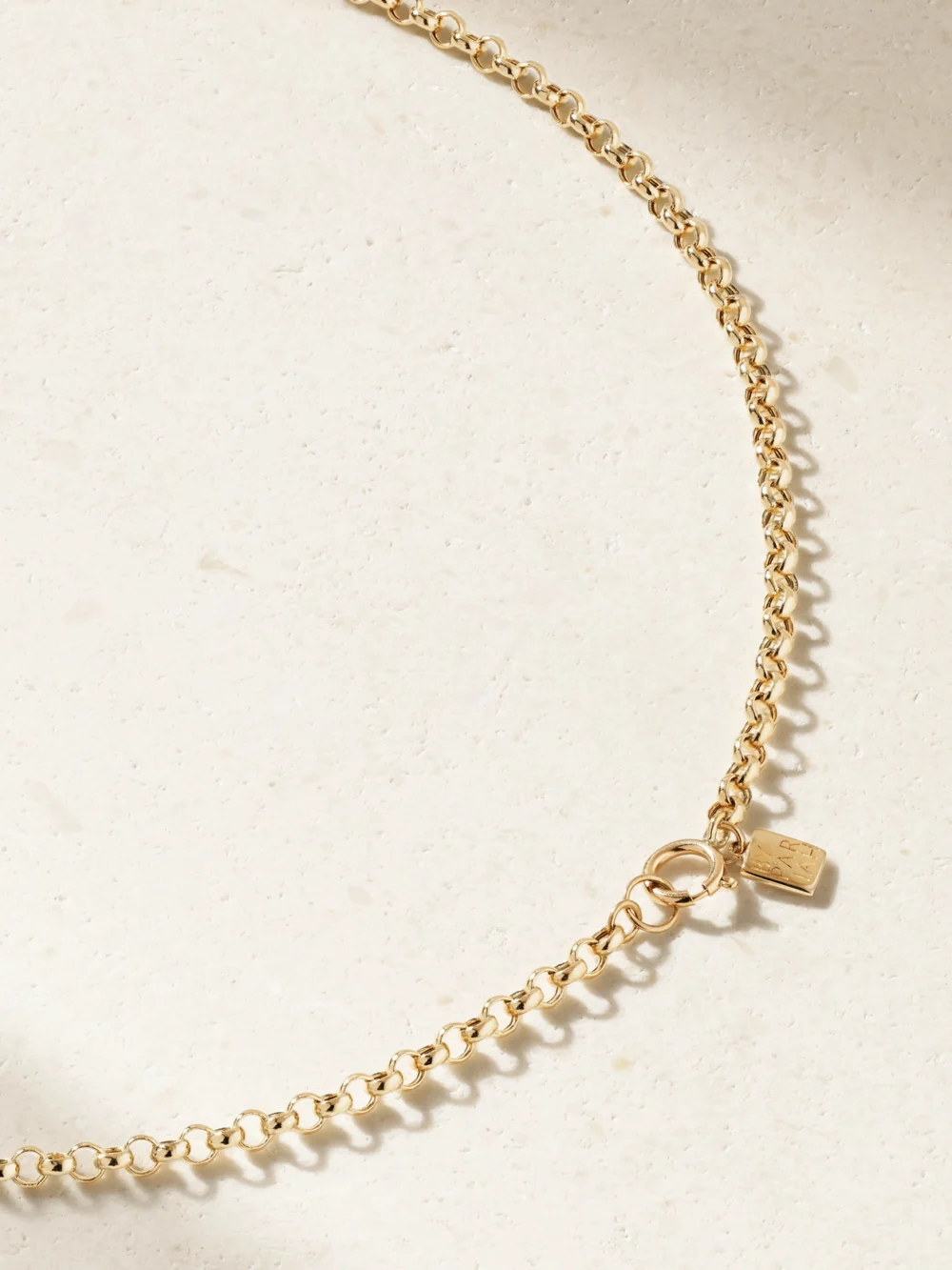 Back view of the By Pariah Sticks and Stones 14-karat Recycled Gold Diamond Necklace