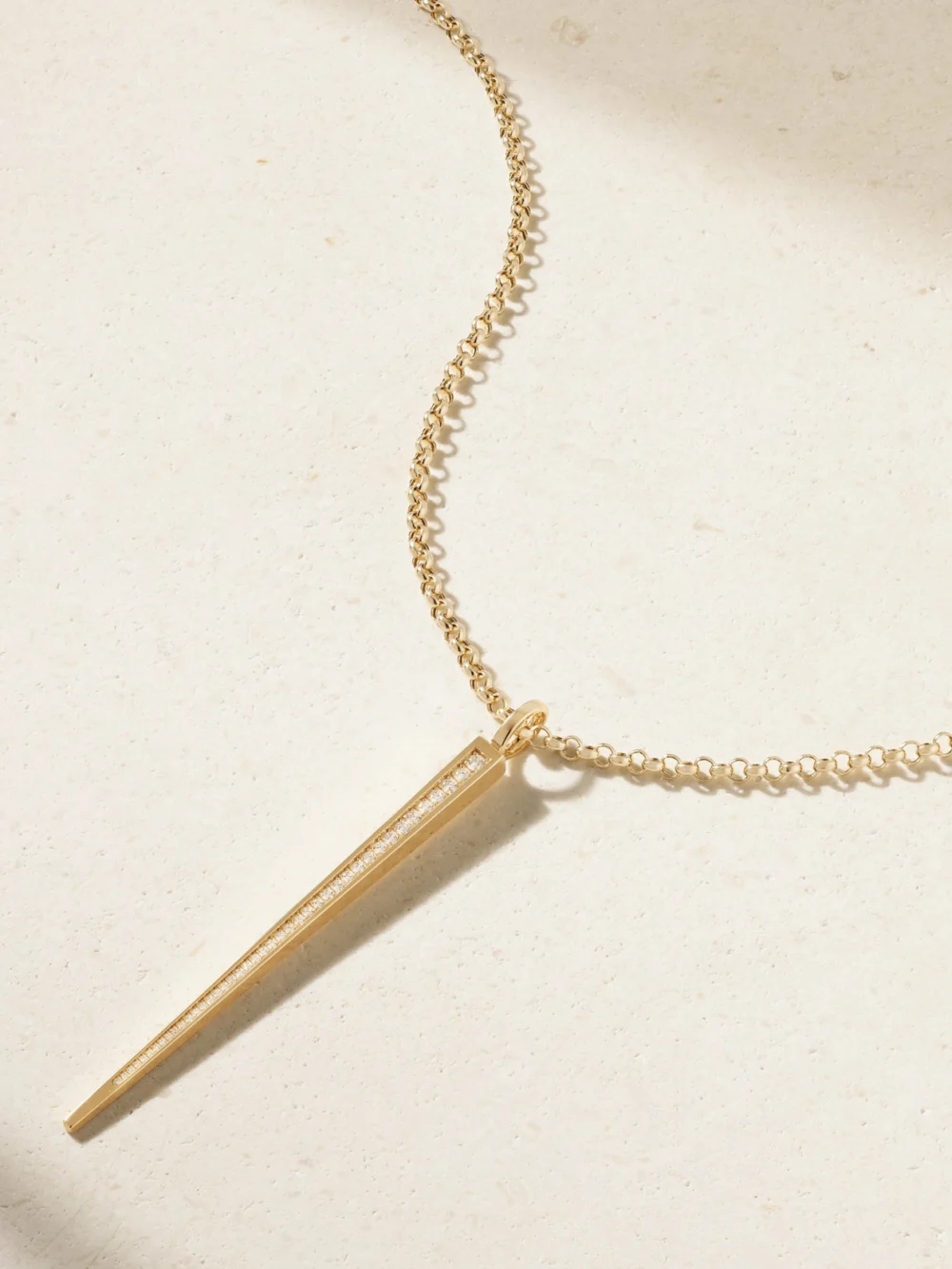 By Pariah Sticks and Stones 14-karat Recycled Gold Diamond Necklace