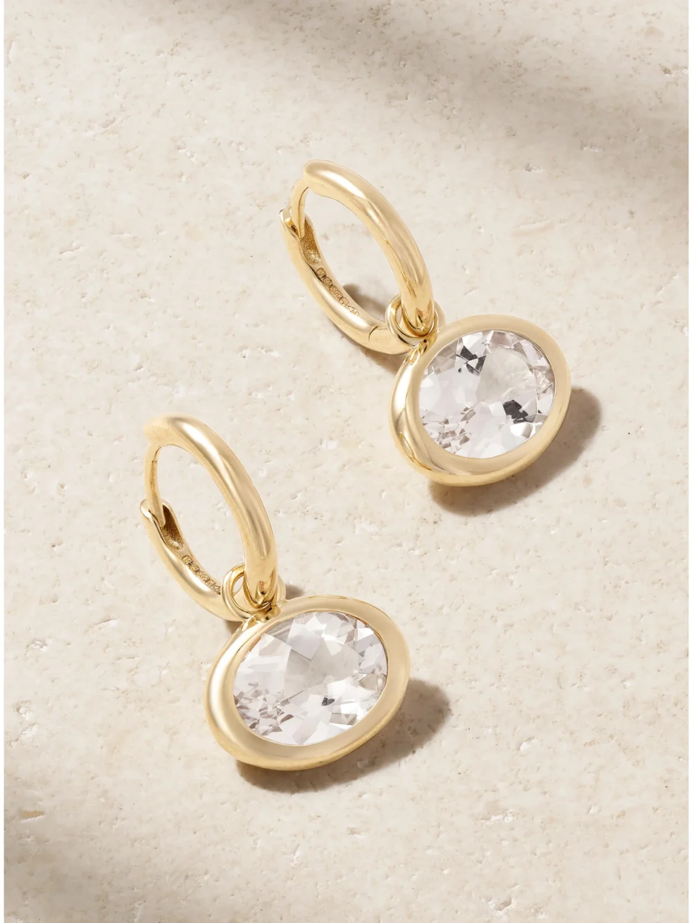 By Pariah Xl Orbit 14-karat Recycled Gold Morganite Hoop Earrings