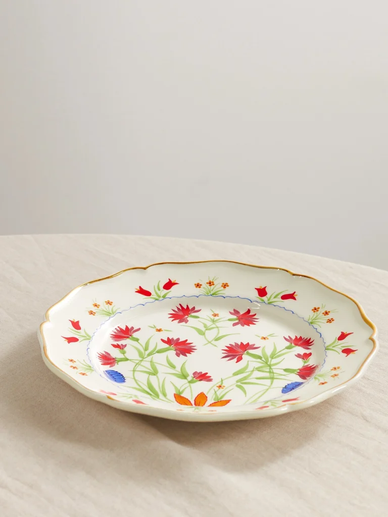 Cabana + Carolina Herrera Josefina 27cm Gold-plated Ceramic Dinner Plate