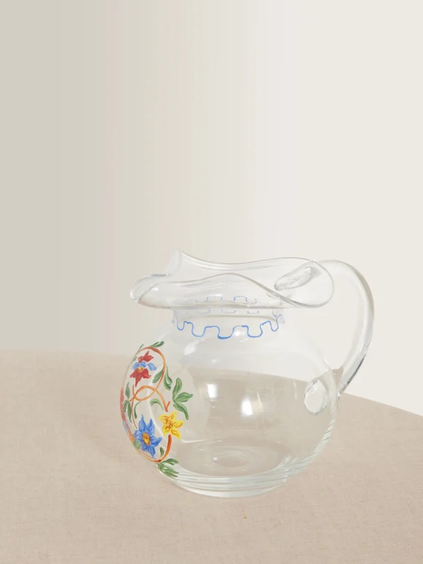 Cabana Painted Glass Carafe