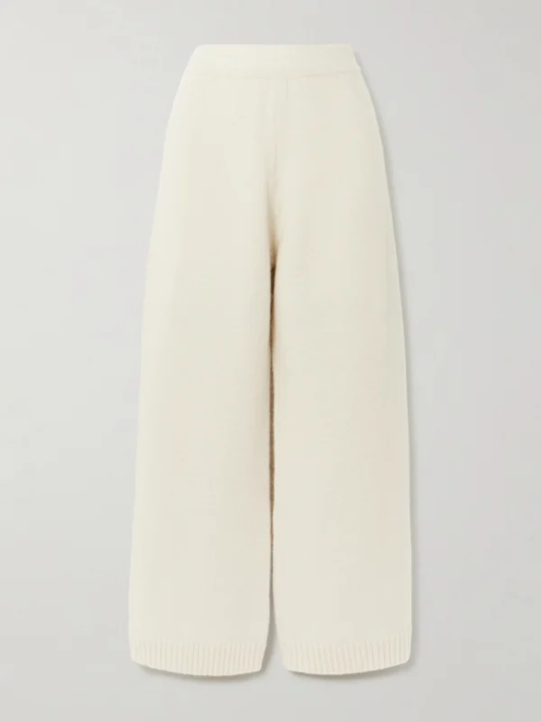 Calle Del Mar Cashmere Wide-leg Pants