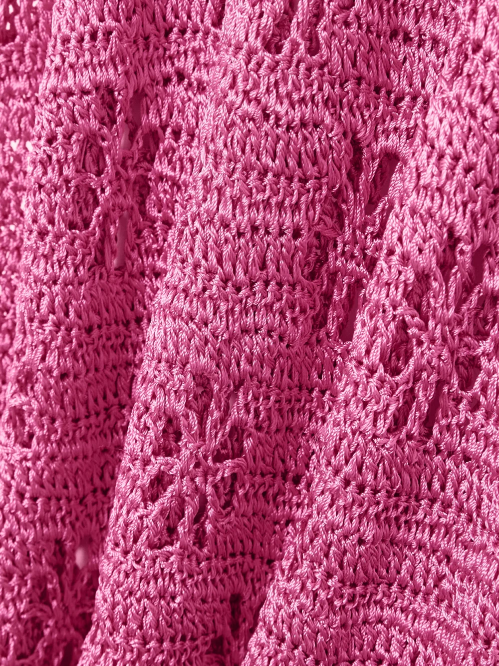 Close-up detail of the Calle Del Mar Crocheted Midi Dress