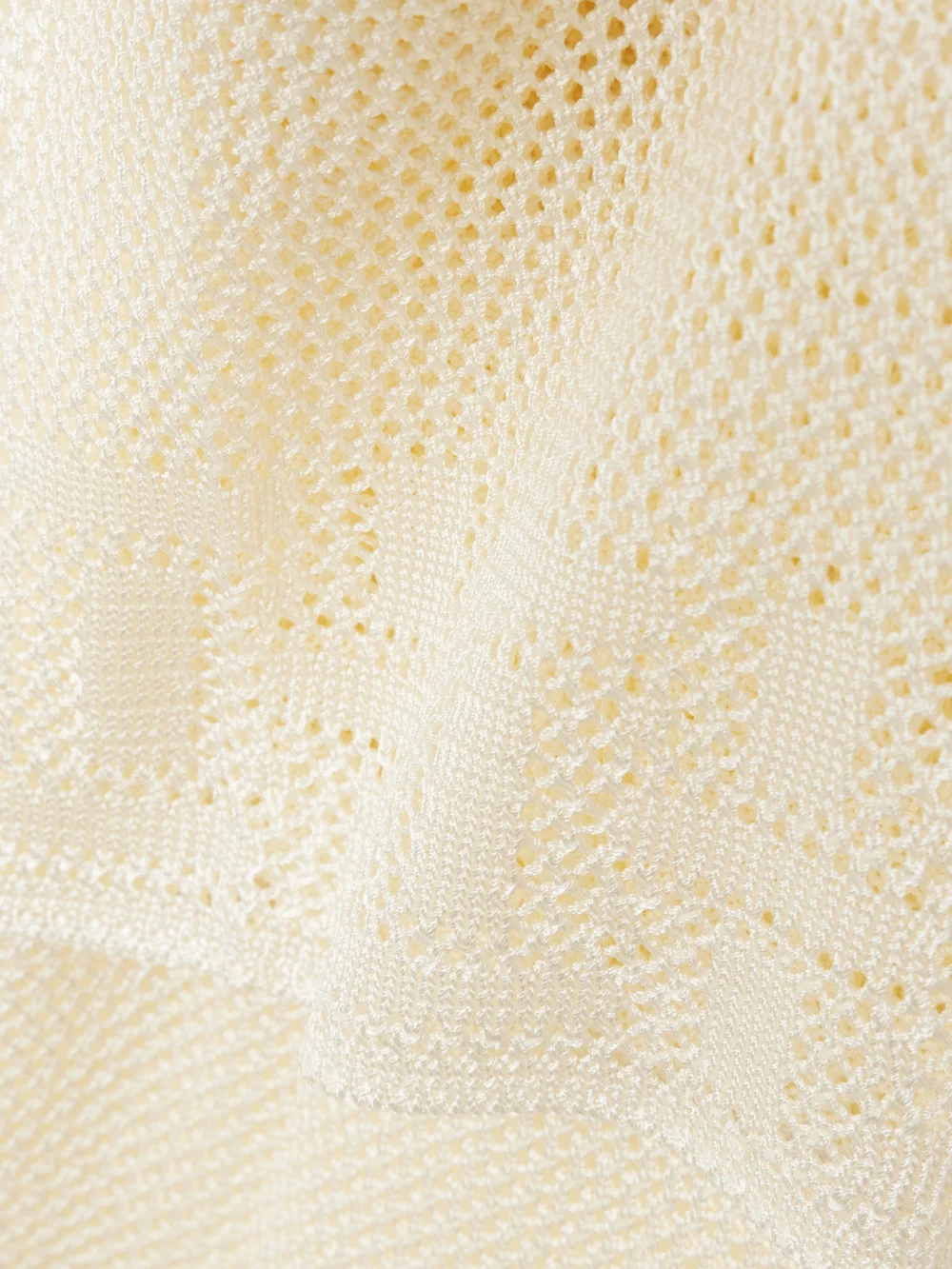 Close-up detail of the Calle Del Mar Crocheted Wide-leg Pants