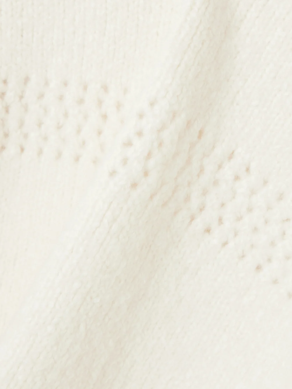 Close-up detail of the Calle Del Mar Pointelle-knit Cashmere and Silk-blend Sweater
