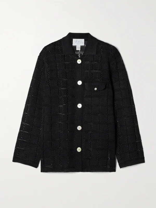 Calle Del Mar Pointelle-knit Shirt