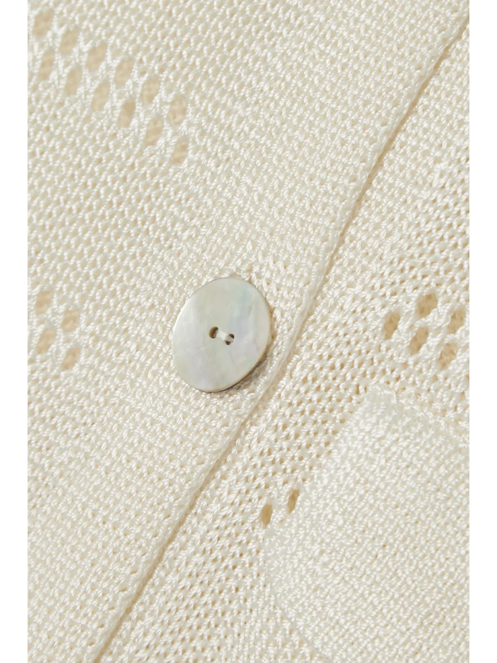 Close-up detail of the Calle Del Mar Pointelle-knit Shirt