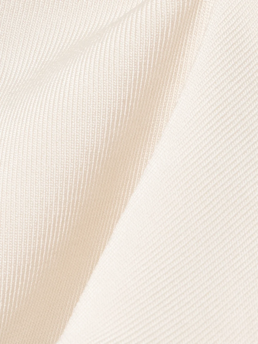 Close-up detail of the Calle Del Mar Ribbed-knit Bodysuit