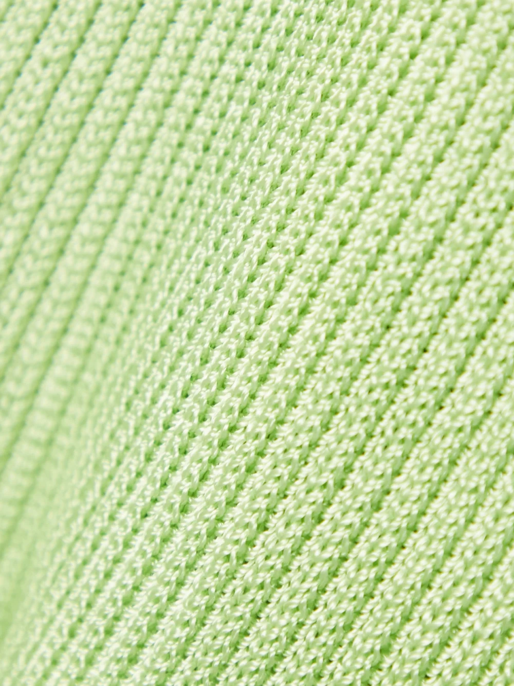 Close-up detail of the Calle Del Mar Ribbed-knit Shorts