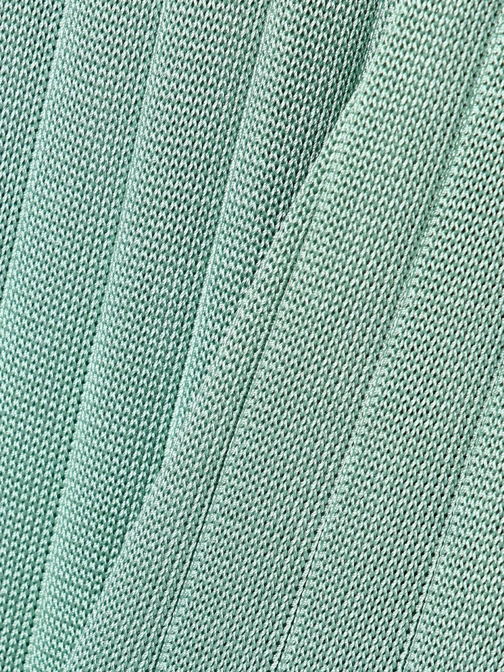 Close-up detail of the Calle Del Mar Ribbed-knit Wide-leg Pants