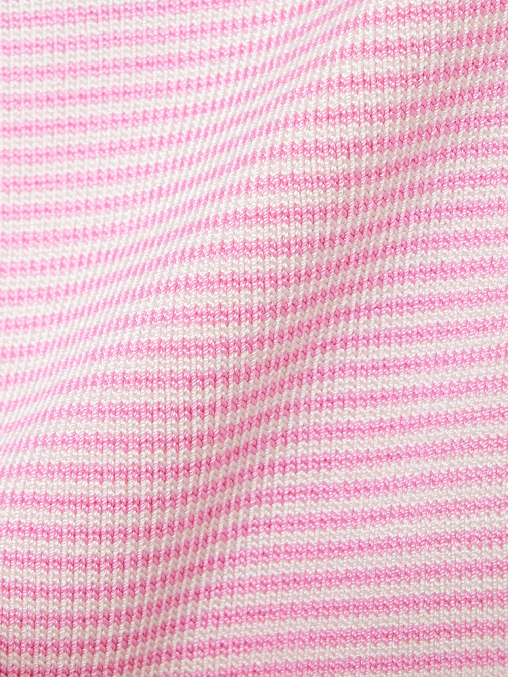 Close-up detail of the Calle Del Mar Strapless Striped Knitted Top
