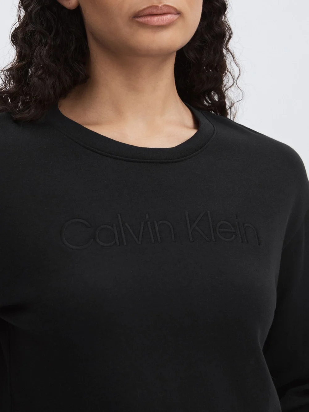 Calvin Klein Calvin Klein Black Relaxed Logo Sweatshirt, view 4