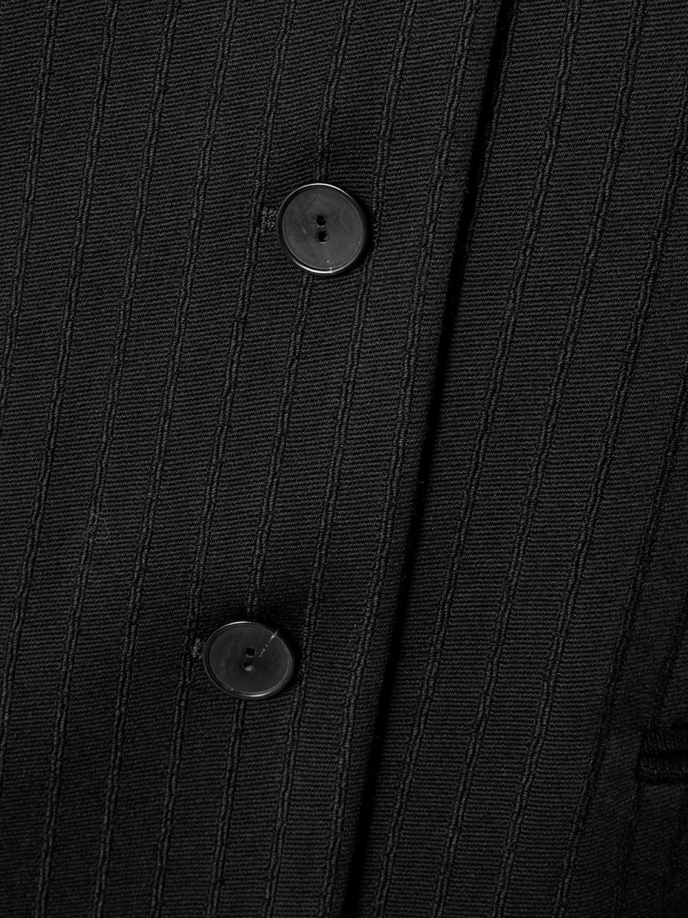 Close-up detail of the Calvin Klein Collection Adrian Wool Blazer