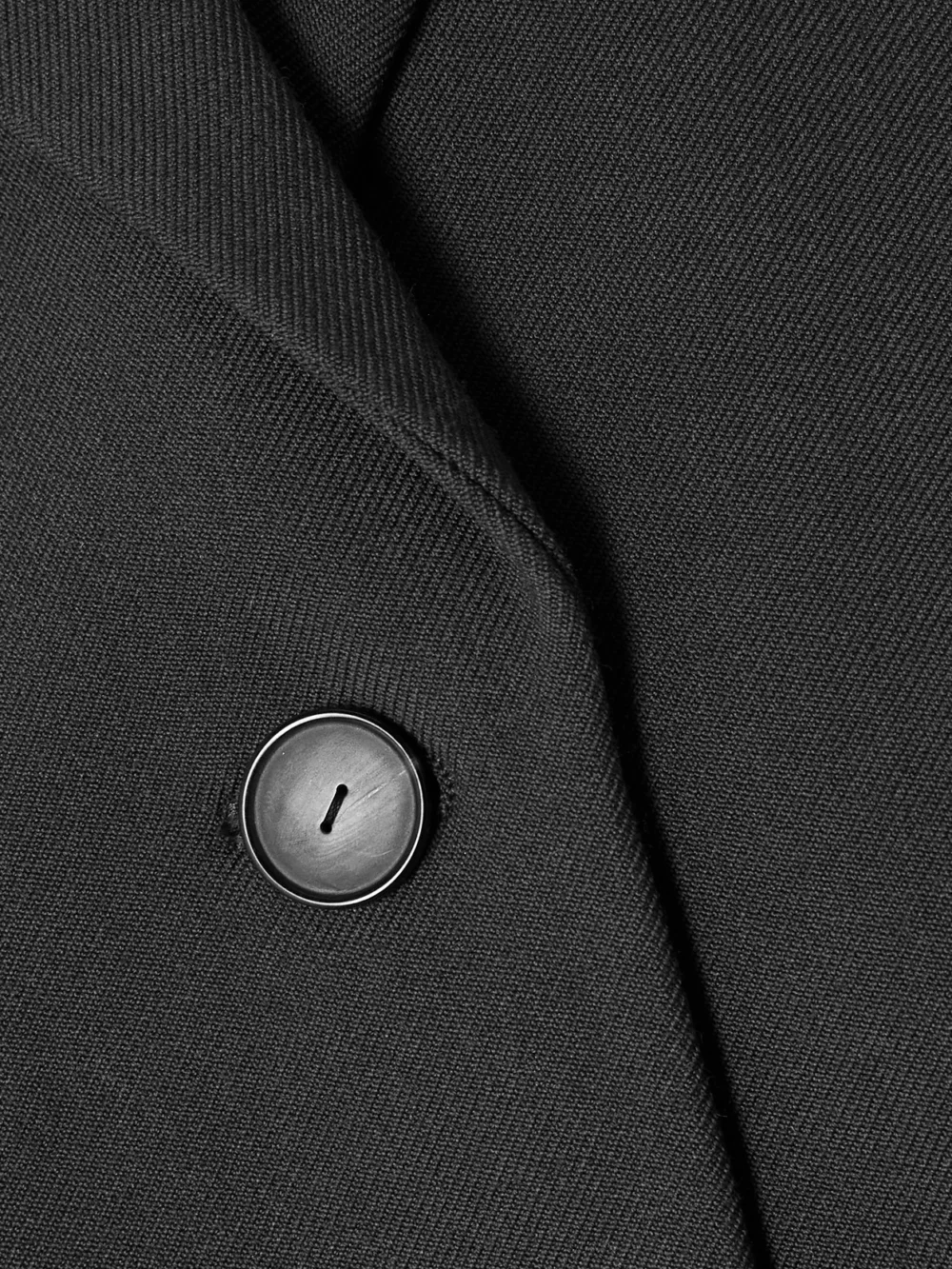 Close-up detail of the Calvin Klein Collection Adrian Wool Blazer