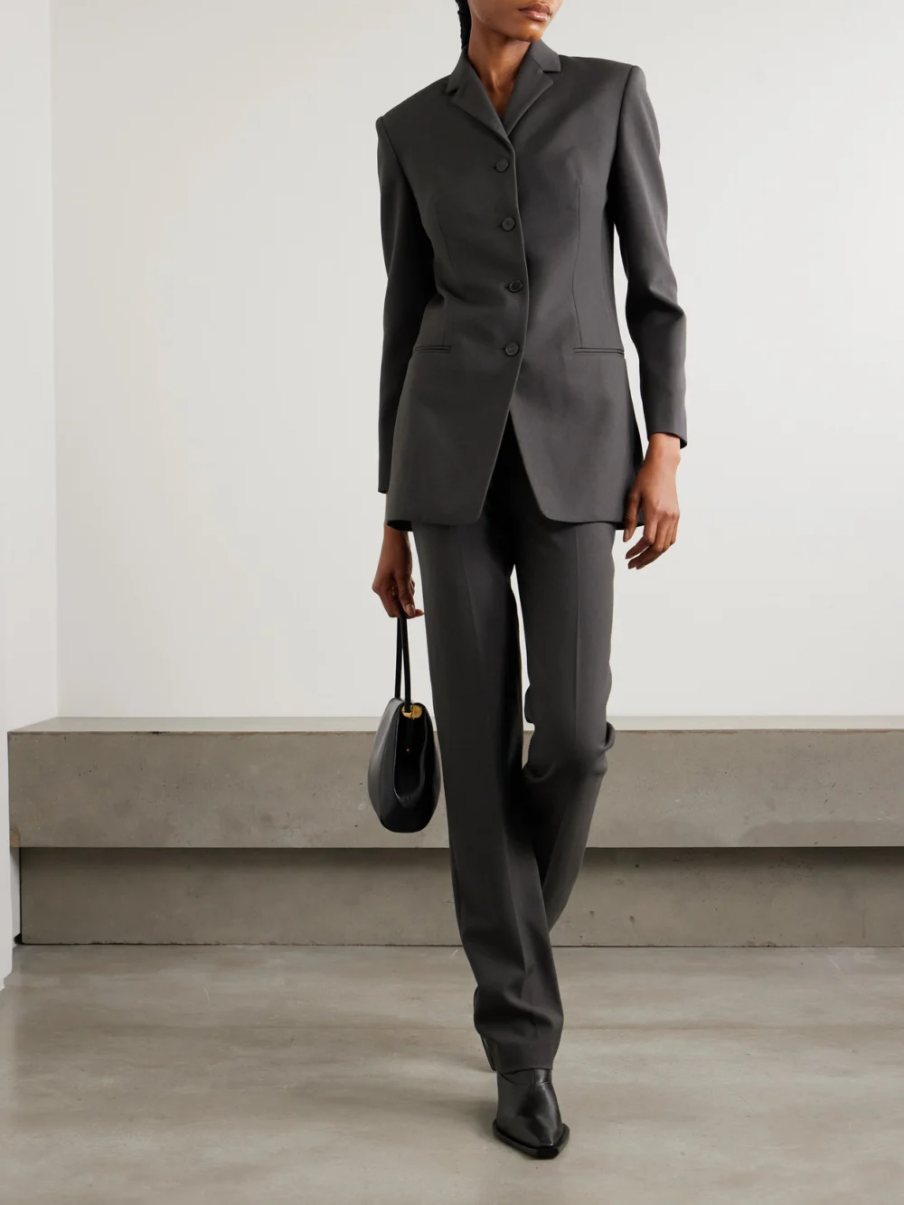 Calvin Klein Collection Adrian Wool Blazer, worn by a model