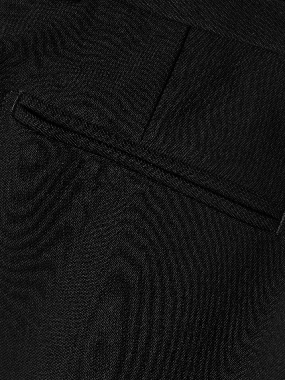 Close-up detail of the Calvin Klein Collection Etna Wool Wide-leg Pants
