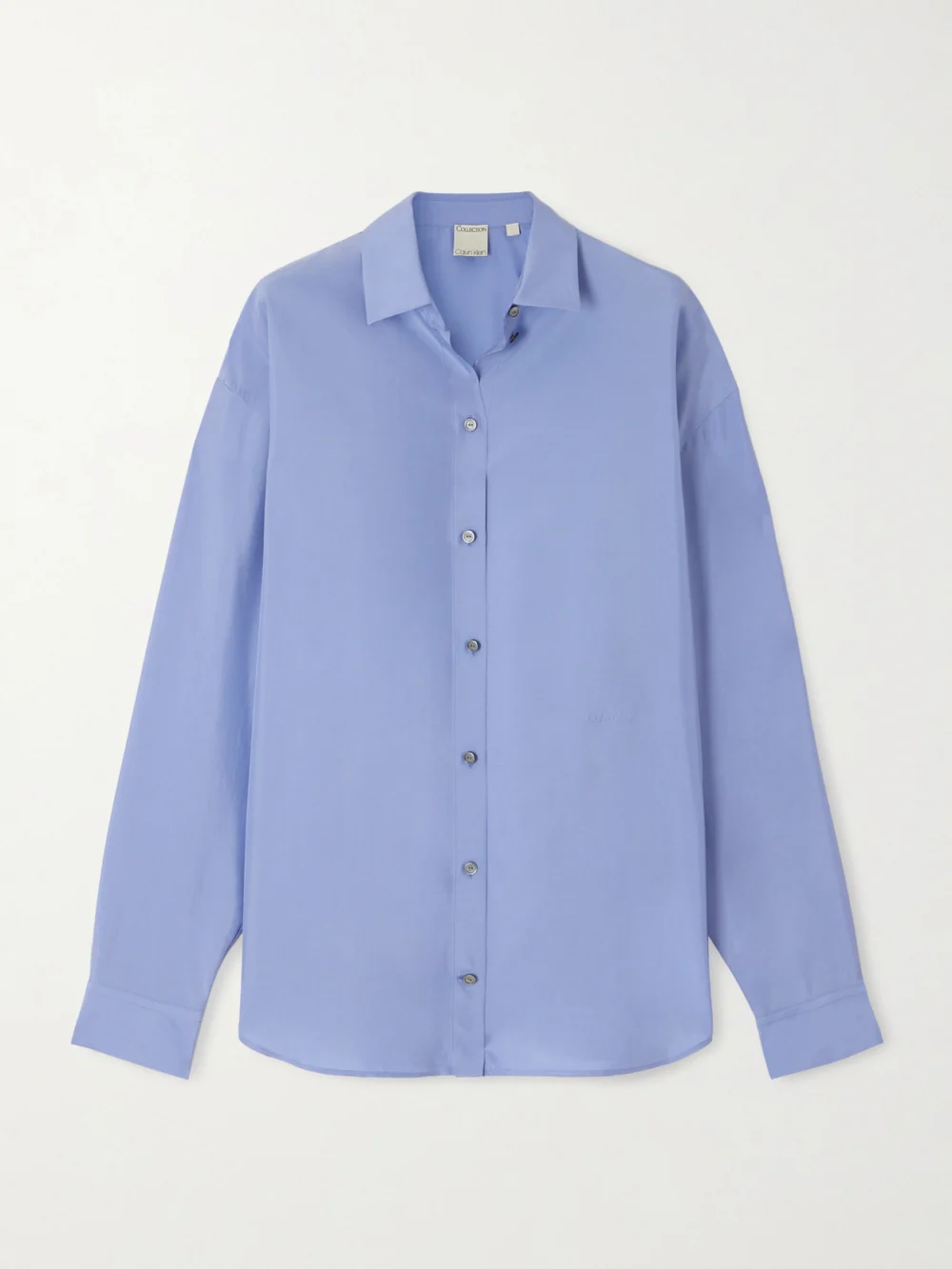 Calvin Klein Collection Frances Silk-satin Shirt in lilac