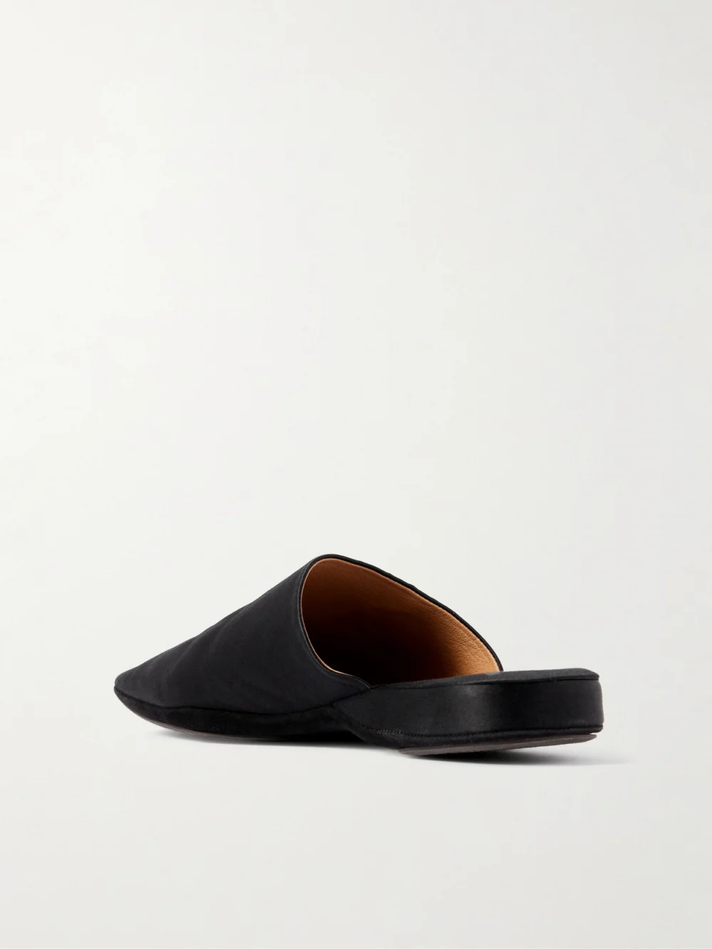 Back view of the Calvin Klein Collection Hugh Satin Mules