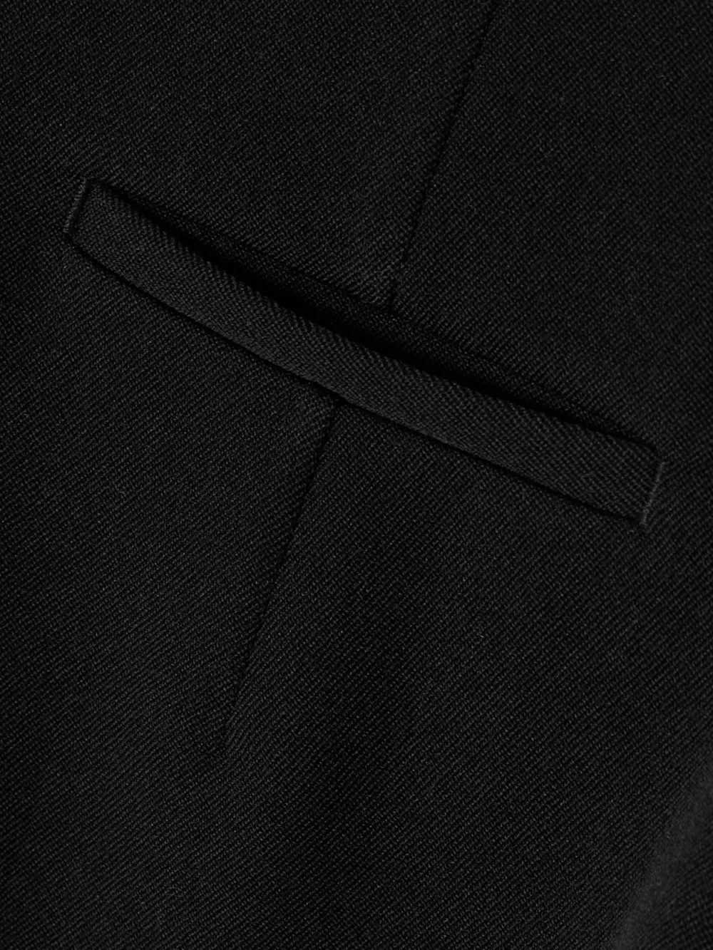 Close-up detail of the Calvin Klein Collection Lucia Wool Straight-leg Pants