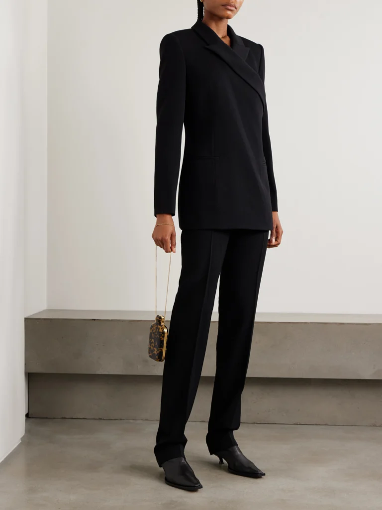 Calvin Klein Collection Lucia Wool Straight-leg Pants