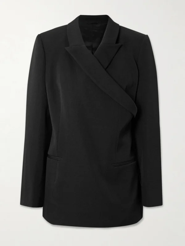 Calvin Klein Collection Mia Asymmetric Wool Blazer