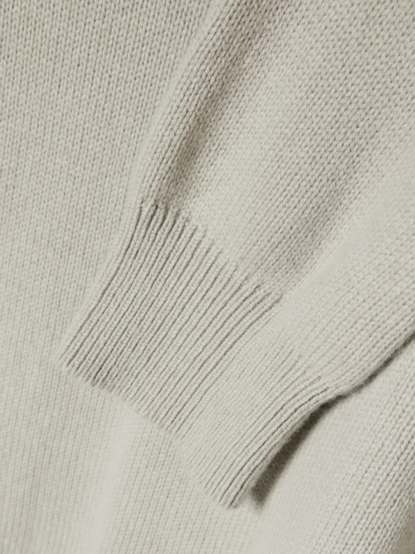Close-up detail of the Calvin Klein Collection Mia Scarf-detailed Cashmere Sweater