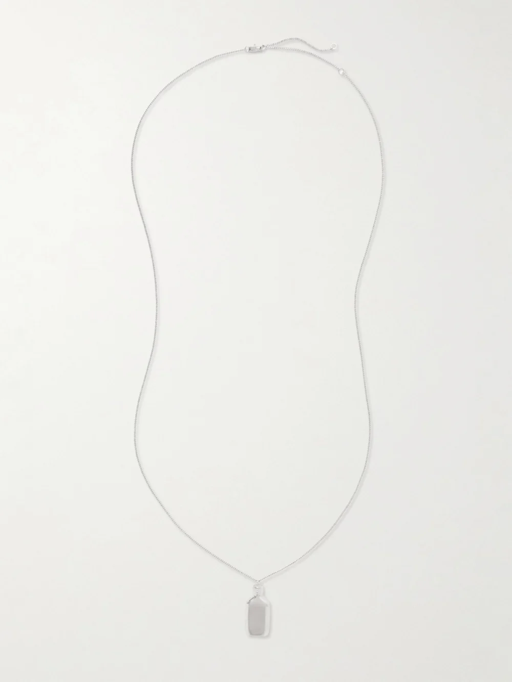 Close-up detail of the Calvin Klein Collection Silver-tone Necklace