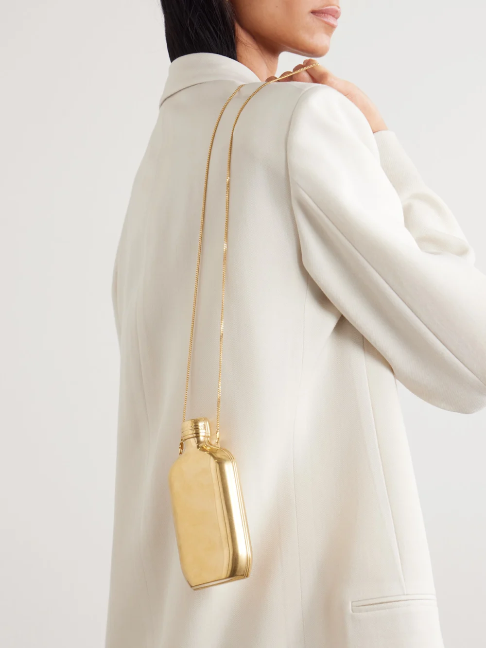 Calvin Klein Collection The One Gold-tone Clutch, styled view