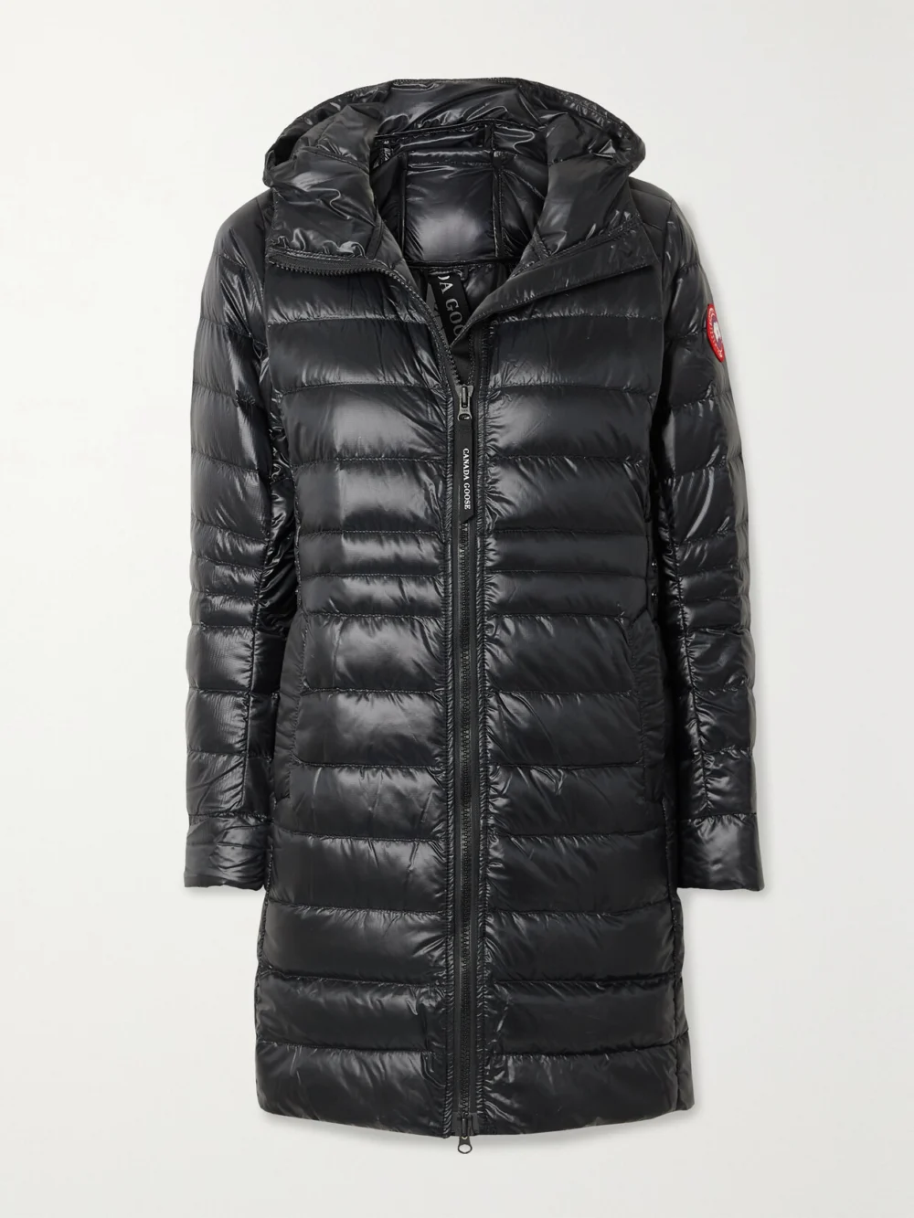 Canada Goose Cypress Hooded Quilted Shell Down Jacket in black