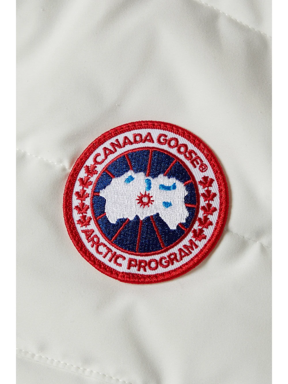 Close-up detail of the Canada Goose Freestyle Quilted Shell Down Vest