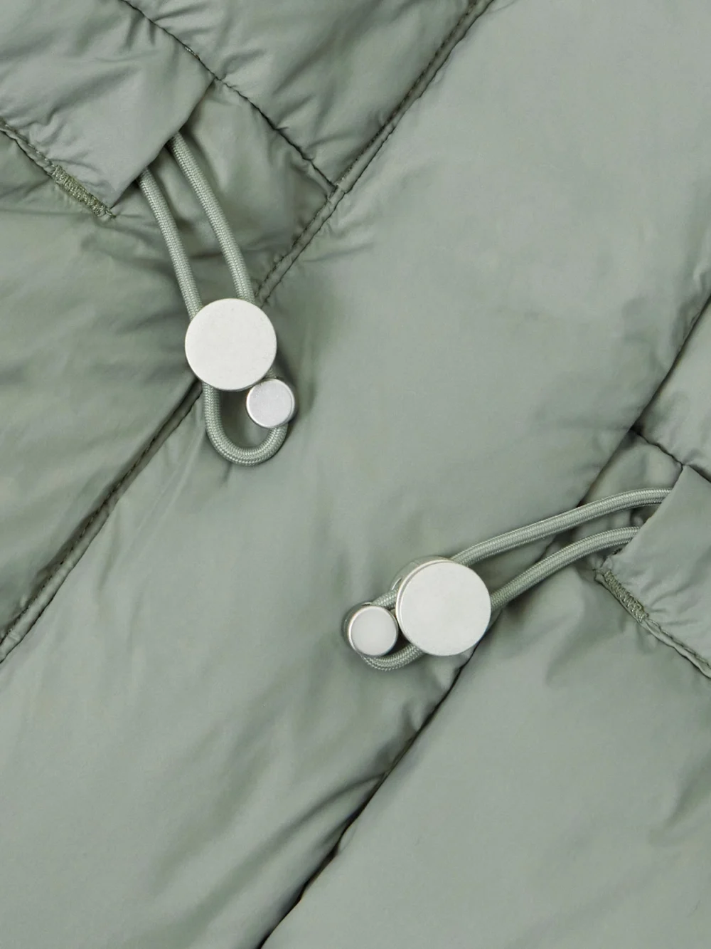 Close-up detail of the Canada Goose Montgomery Hooded Quilted Shell Down Coat