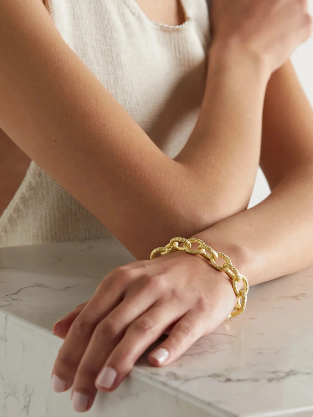 Carolina Bucci 1885 18-karat Gold Bracelet, styled view