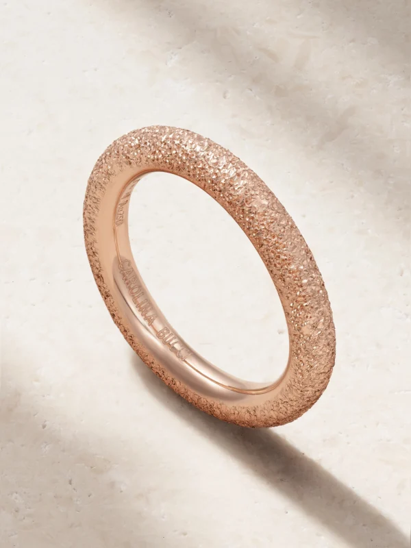 Carolina Bucci Florentine Finish 18-karat Rose Gold Ring