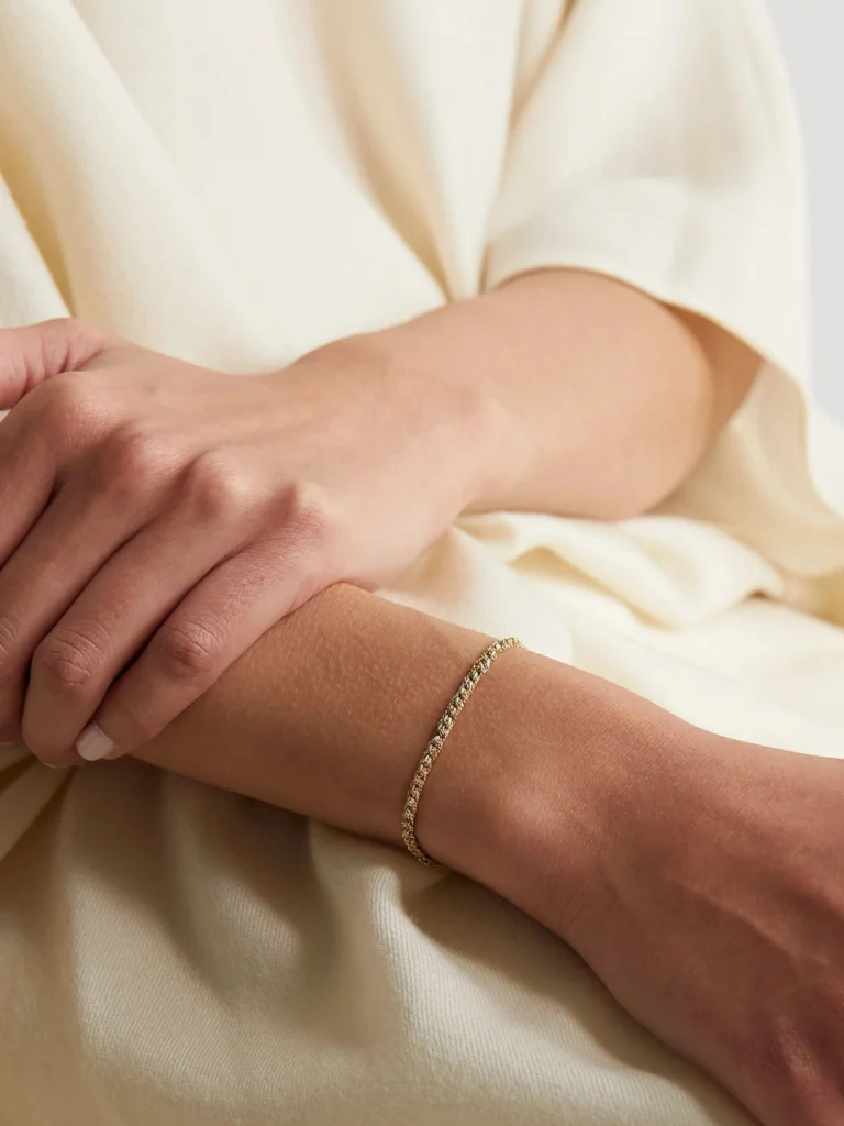 Carolina Bucci Lucky Strength + Scarab 18-karat Gold and Silk Bracelet