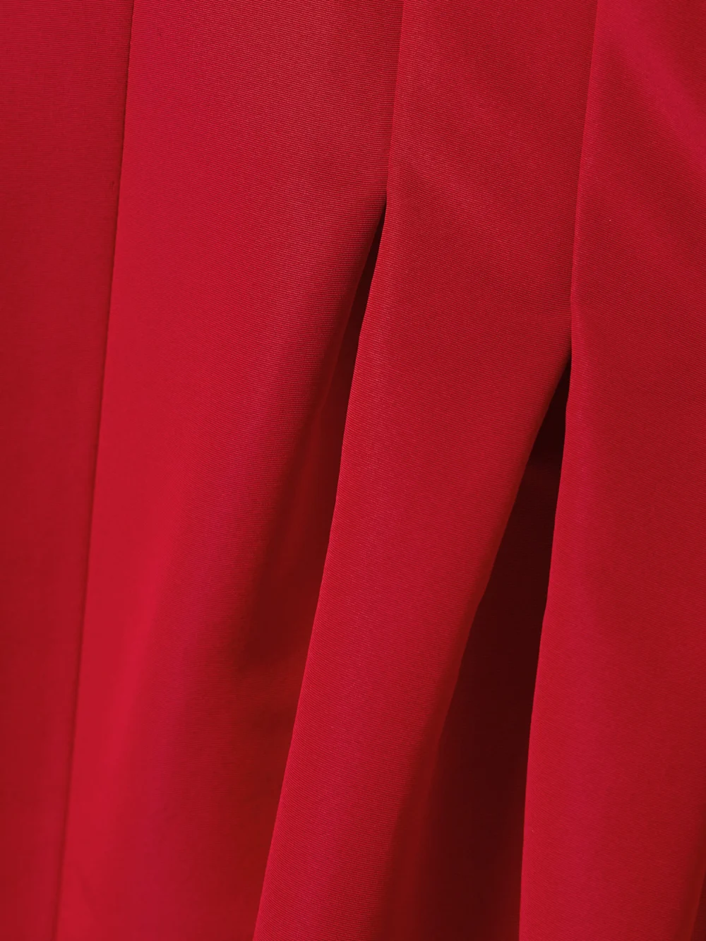 Close-up detail of the Carolina Herrera Pleated Silk-faille Midi Dress