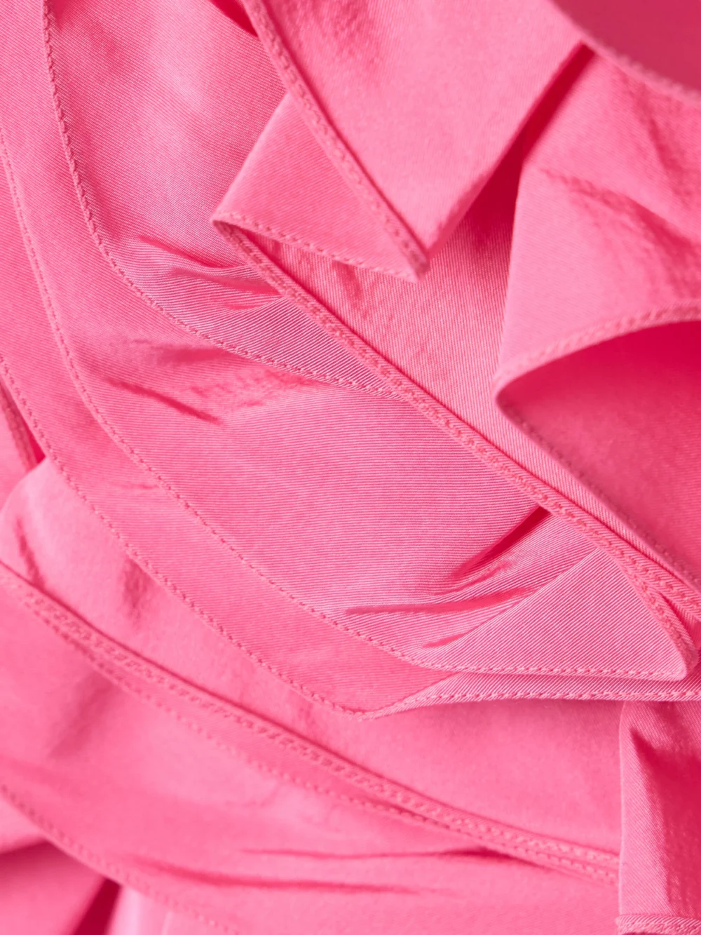 Close-up detail of the Carolina Herrera Strapless Appliquéd Silk-faille Mini Dress