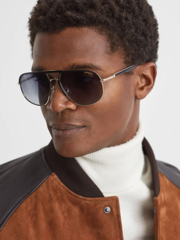 Carrera Eyewear Carrera Eyewearsunes, Black & Gold