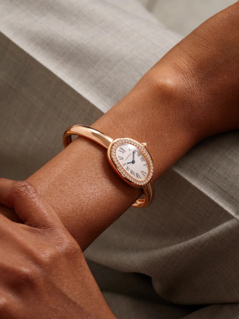 Cartier Baignoire Mini 18-karat Rose Gold Watch (size 16)
