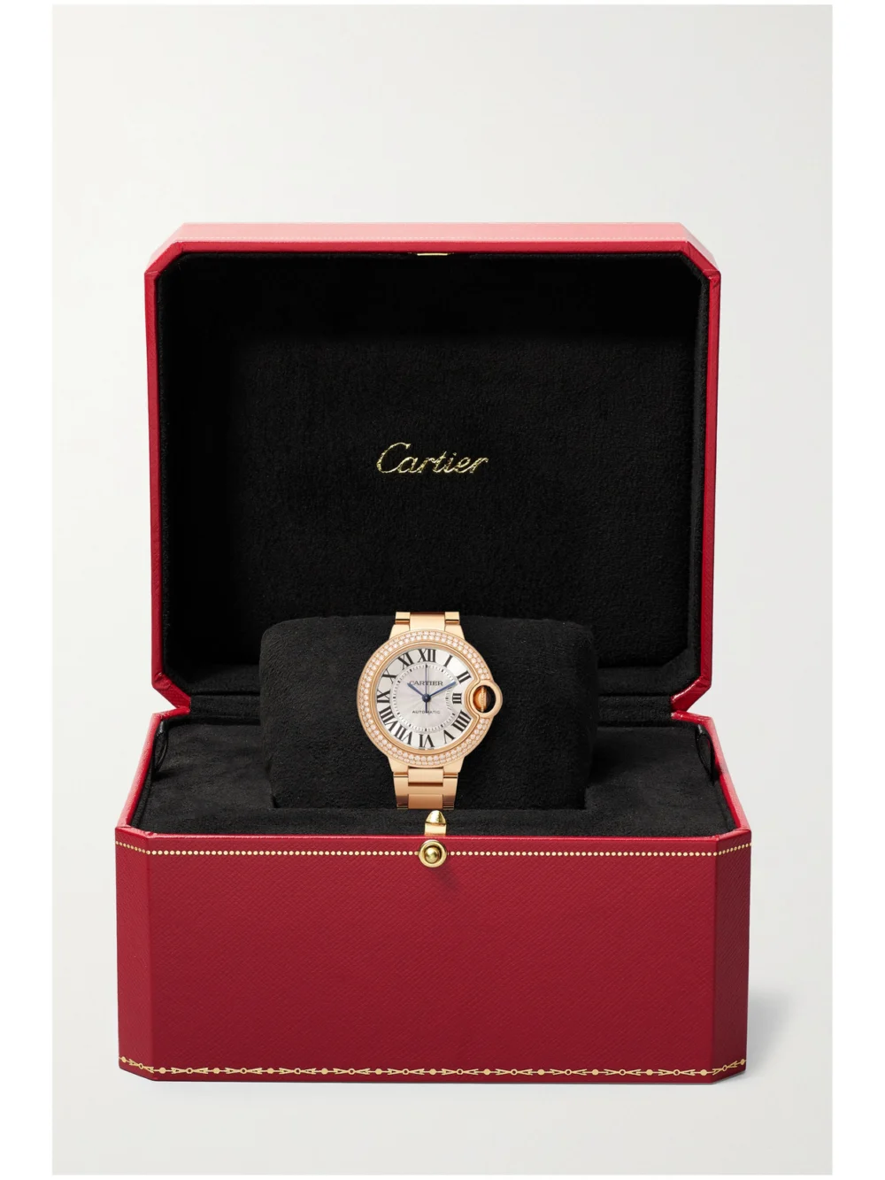 Cartier Ballon Bleu De Cartier 18-karat Pink Gold Diamond Watch, another view