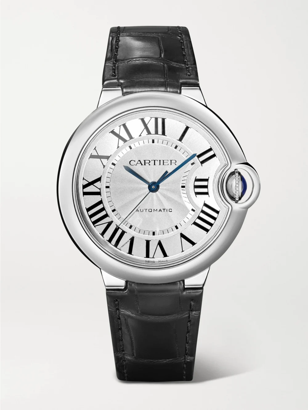 Cartier Ballon Bleu De Cartier Automatic Stainless Steel Watch in black