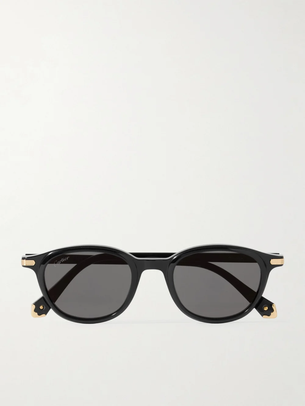 Cartier Eyewear Godron De Cartier D-frame Acetate Sunglasses in black