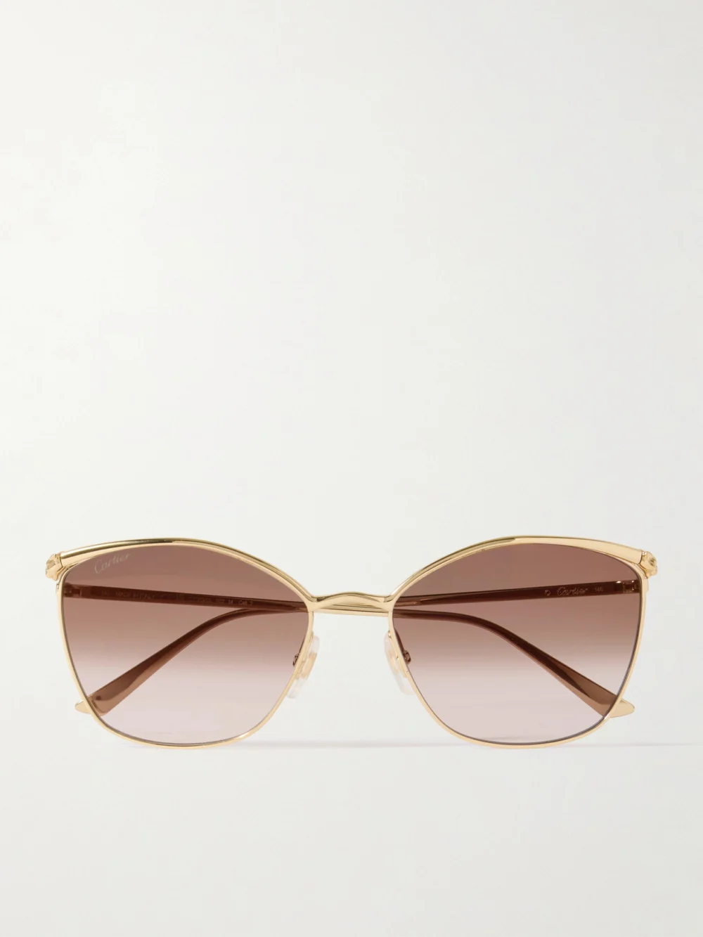 Cartier Eyewear Panthère Classic Cat-eye Gold-tone Sunglasses