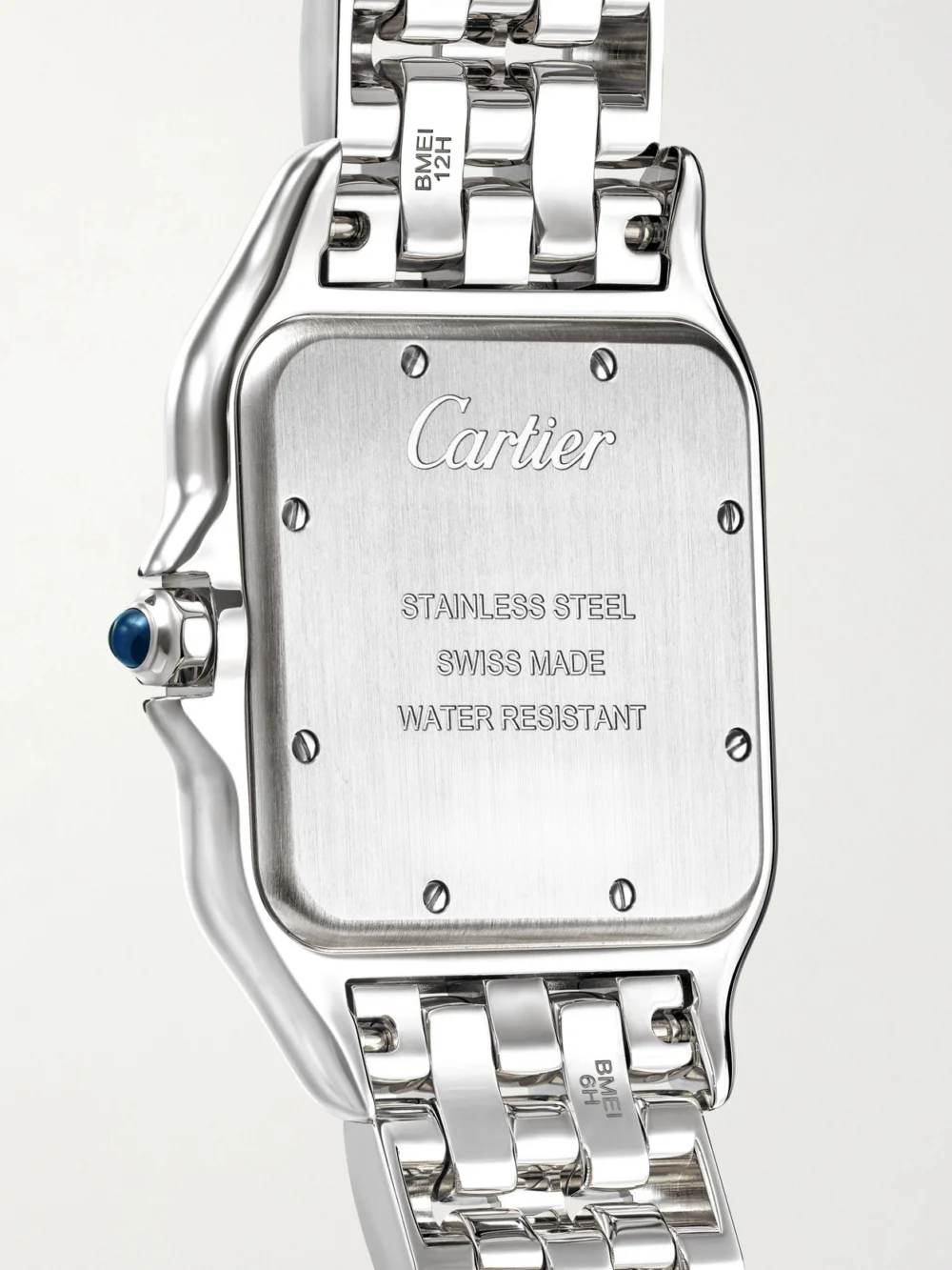 Back view of the Cartier Panthère De Cartier Large Stainless Steel Watch