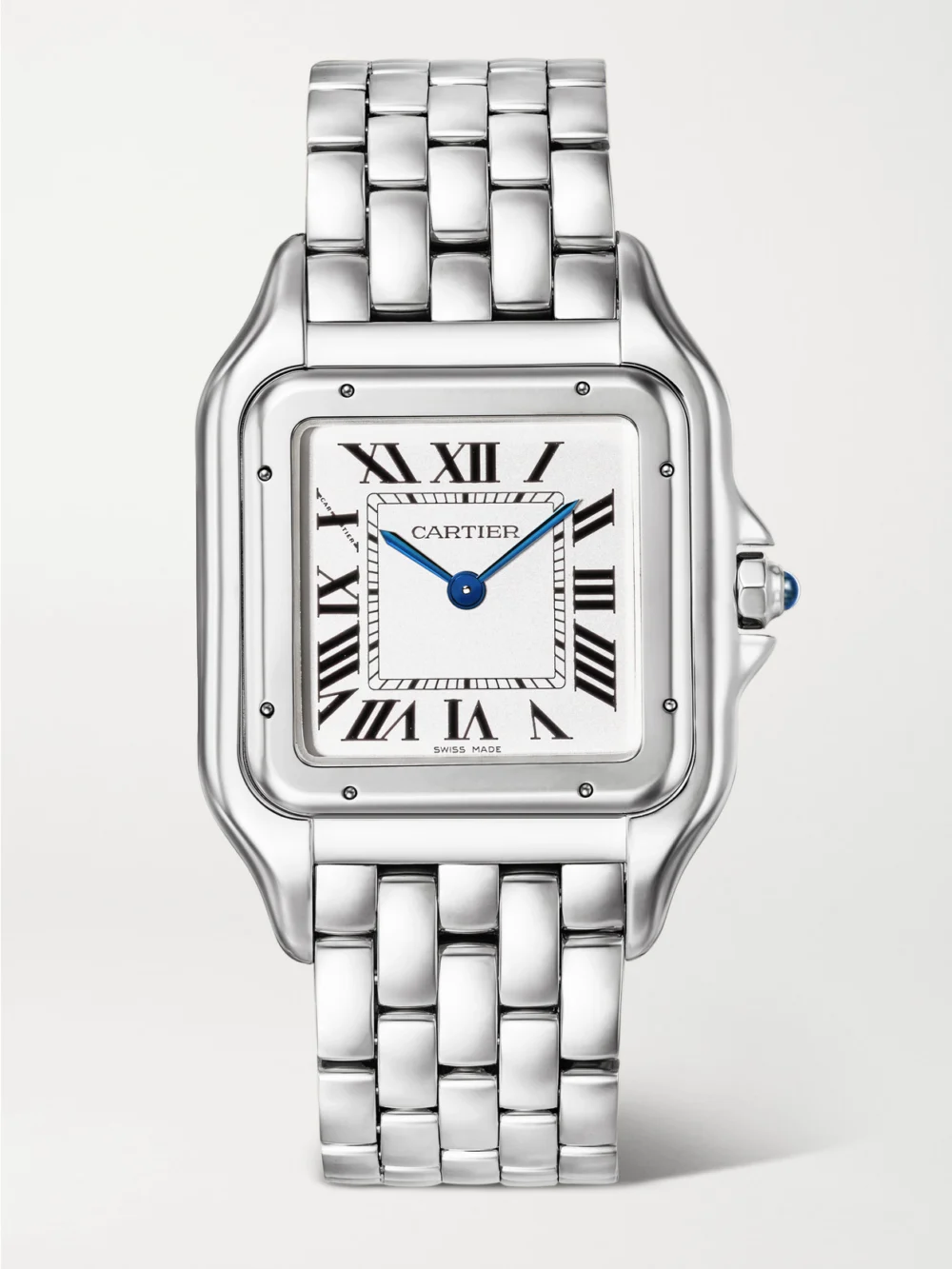 Cartier Panthère De Cartier Large Stainless Steel Watch in white