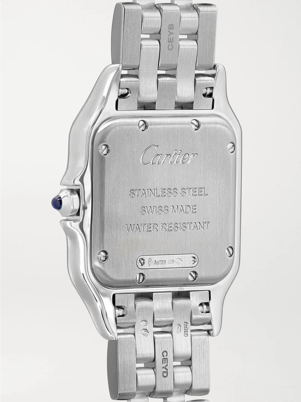 Back view of the Cartier Panthère De Cartier Medium Stainless Steel Watch