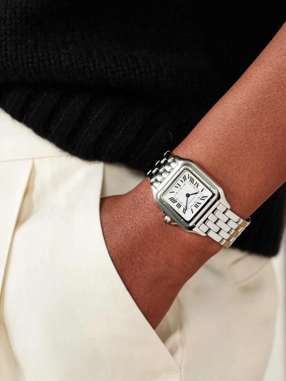 Cartier Panthère De Cartier Stainless Steel Watch, styled view