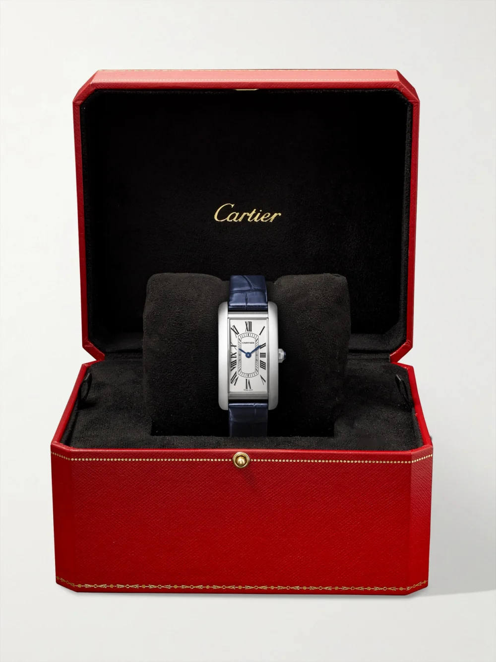 Cartier Tank Américaine Small Stainless Steel Watch, another view