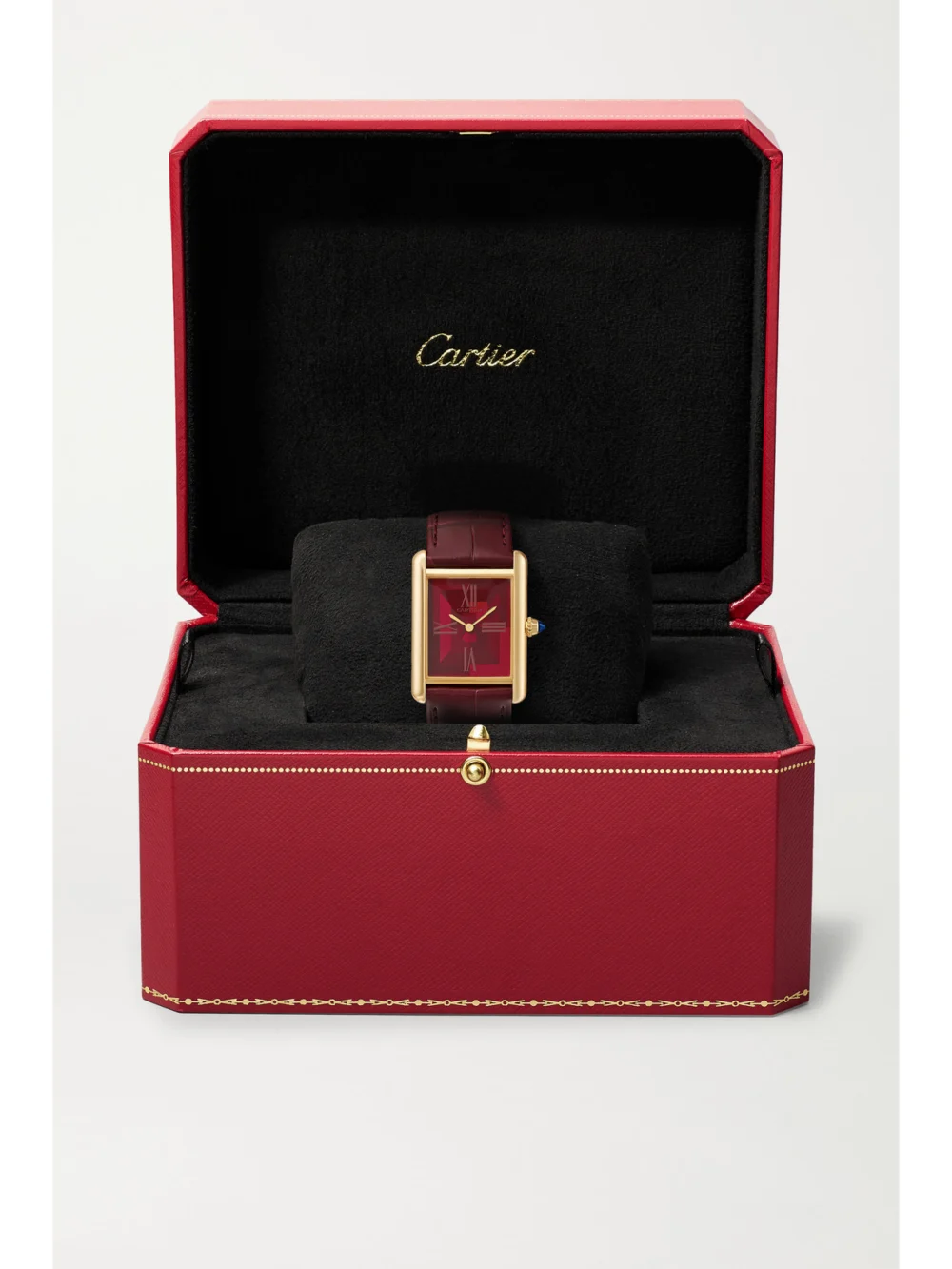 Cartier Tank Louis Cartier Automatic 18-karat Gold Watch, another view