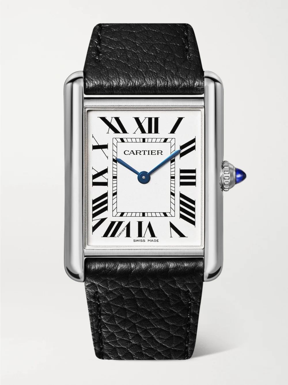 Cartier Tank Must De Cartier Solarbeat™ Stainless Steel Watch in white