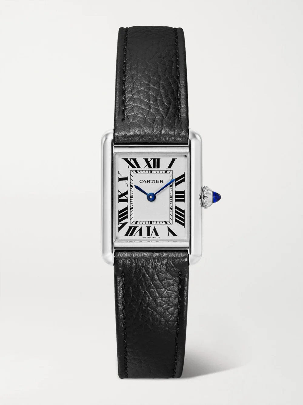 Cartier Tank Must Solarbeat™ Small Stainless Steel Watch in black